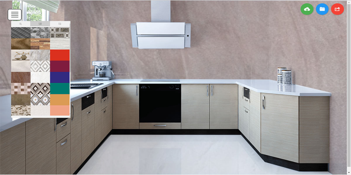 Designing room visualizer application tools